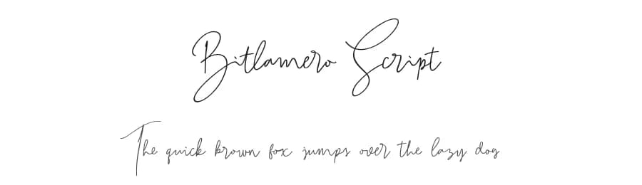Bitlamero Script by ijem — Script Handwritten Font