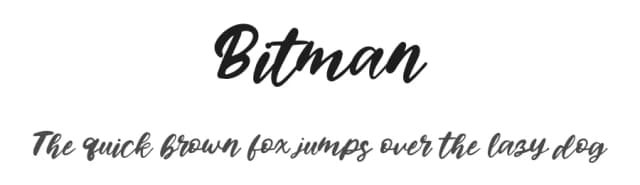 Bitman by Pustudio — Script Handwritten Font
