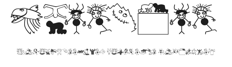 Bitsbats by Manfred Klein — Dingbats Font