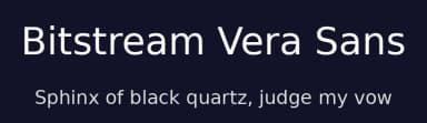 Bitstream Vera Sans by The Gnome Project — Sans Serif Font — thumbnail 2