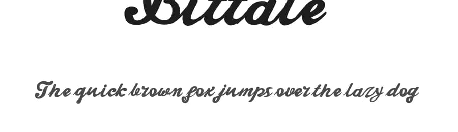 Bittale by Doni Dorra — Script Handwritten Font