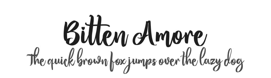 Bitten Amore by FHFont — Script Handwritten Font