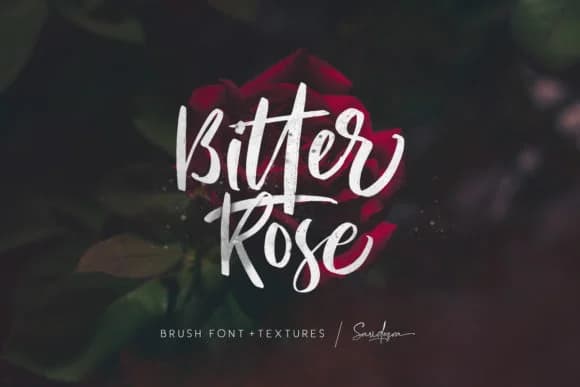 Bitter Rose Font by saridezra — Script Handwritten Font