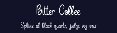 Bitter Coffee by Rangkai Aksara — Script Handwritten Font — thumbnail 2