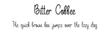 Bitter Coffee by Rangkai Aksara — Script Handwritten Font — thumbnail 1