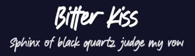 Bitter Kiss by Gassstype — Script Handwritten Font — thumbnail 2