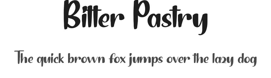Bitter Pastry by RaisProject — Script Handwritten Font