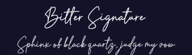 Bitter Signature by Picky Labs — Script Handwritten Font — thumbnail 2