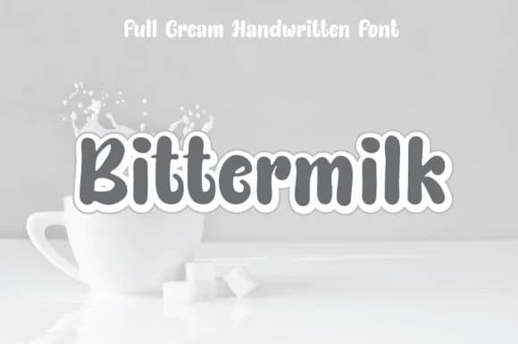 Bittermilk Font by Royaltype — Script Handwritten Font