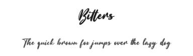 Bitters by Maulana Creative — Script Handwritten Font — thumbnail 1