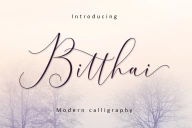 Bitthai Font by Amarlettering — Script Handwritten Font — thumbnail 1
