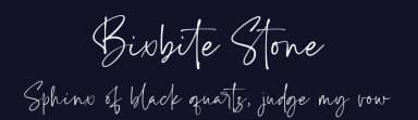Bixbite Stone by Lemonthe — Script Handwritten Font — thumbnail 2