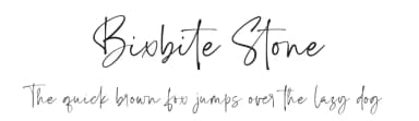 Bixbite Stone by Lemonthe — Script Handwritten Font — thumbnail 1