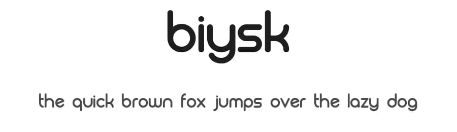 Biysk by Vladimir Nikolic — Sans Serif Font