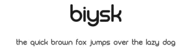 Biysk by Vladimir Nikolic — Sans Serif Font — thumbnail 1