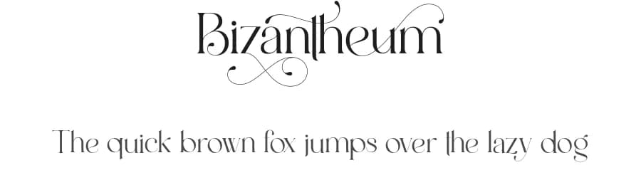 Bizantheum by Aluyeah Studio — Sans Serif Font