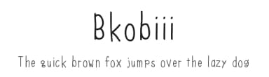 Bkobiii by Daisy Mason — Script Handwritten Font — thumbnail 1