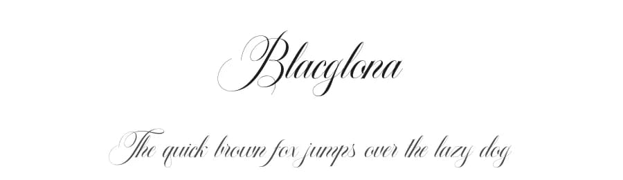Blacglona by Pista Mova — Script Handwritten Font