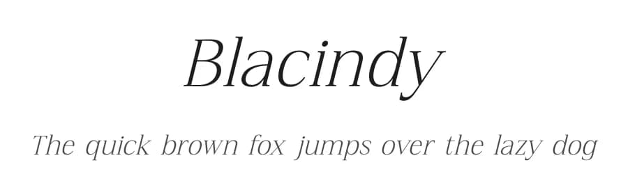 Blacindy by Letterena Studios — Serif Font