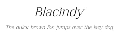 Blacindy by Letterena Studios — Serif Font — thumbnail 1