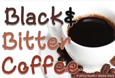 Black and Bitter Coffee Font by Misti — Script Handwritten Font — thumbnail 1
