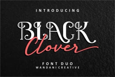 Black Clover Duo Font by Beautypes — Script Handwritten Font — thumbnail 1