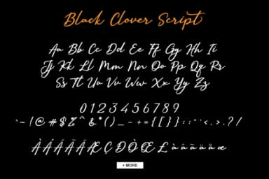 Black Clover Duo Font by Beautypes — Script Handwritten Font — thumbnail 2