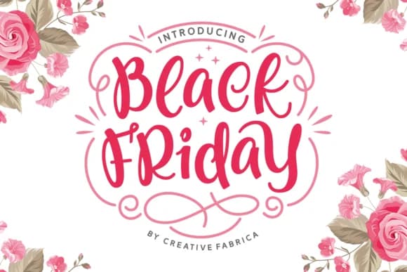 Black Friday Font by Creative Fabrica Fonts — Script Handwritten Font