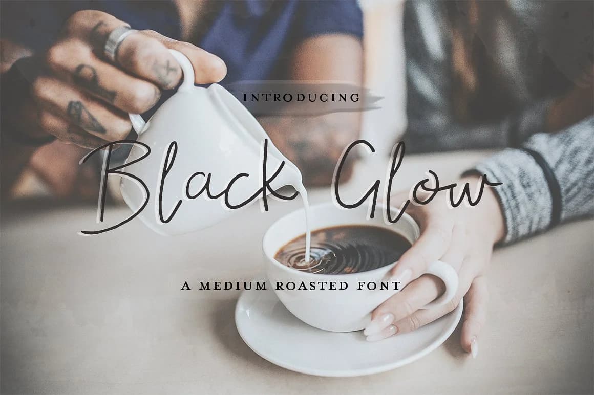 Black Glow Font by Salt and Pepper Fonts — Script Handwritten Font — preview 1