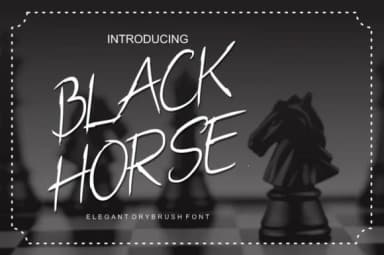 Black Horse Font by fachranheit — Script Handwritten Font — thumbnail 1