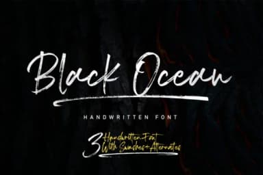 Black Ocean Font by fargunstudio — Script Handwritten Font — thumbnail 1