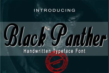 Black Panther Font by icutletterstudio — Script Handwritten Font — thumbnail 1