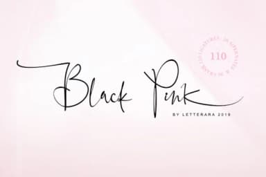 Black Pink Family Font by thomasaradea — Script Handwritten Font — thumbnail 1