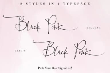 Black Pink Family Font by thomasaradea — Script Handwritten Font — thumbnail 5