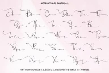 Black Pink Family Font by thomasaradea — Script Handwritten Font — thumbnail 7