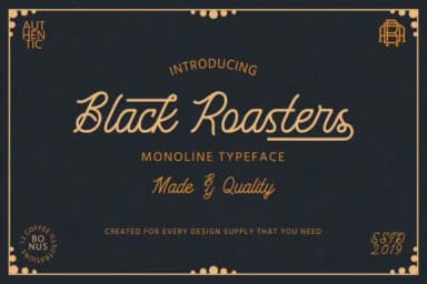 Black Roasters Font by Adriansyah — Script Handwritten Font — thumbnail 1