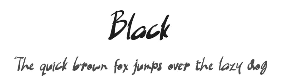 Black by Eddy Goodboy — Script Handwritten Font