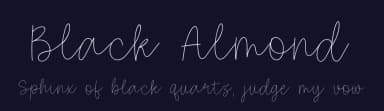 Black Almond by Balpirick Studio — Script Handwritten Font — thumbnail 2