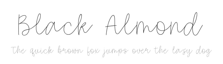Black Almond by Balpirick Studio — Script Handwritten Font