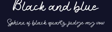 Black and blue by Akbartype — Script Handwritten Font — thumbnail 2