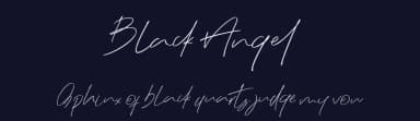 Black Angel by Glyphstyle — Script Handwritten Font — thumbnail 2
