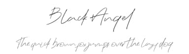 Black Angel by Glyphstyle — Script Handwritten Font — thumbnail 1