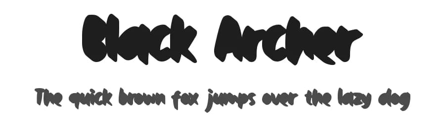 Black Archer by DumadiStyle — Script Handwritten Font