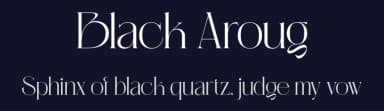 Black Aroug by Nirmana Visual — Serif Font — thumbnail 2