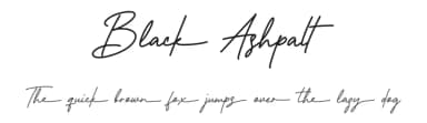 Black Ashpalt by Kong Font — Script Handwritten Font — thumbnail 1