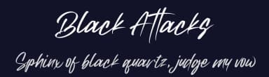 Black Attacks by FatmaStudio — Script Handwritten Font — thumbnail 2