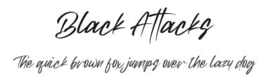 Black Attacks by FatmaStudio — Script Handwritten Font — thumbnail 1