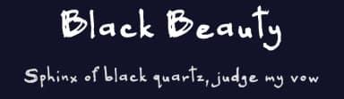 Black Beauty by FontPanda — Script Handwritten Font — thumbnail 2