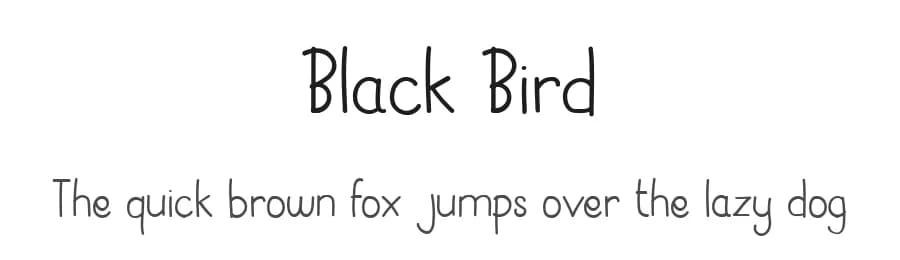 Black Bird by Owlking Project — Script Handwritten Font