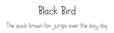 Black Bird by Owlking Project — Script Handwritten Font — thumbnail 1